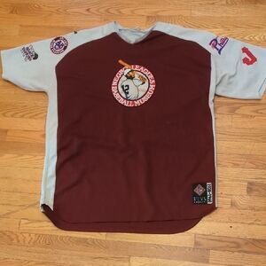 Vintage Negro League Baseball Museum V-Neck Shirt/Jersey w/ Embroidered Logos